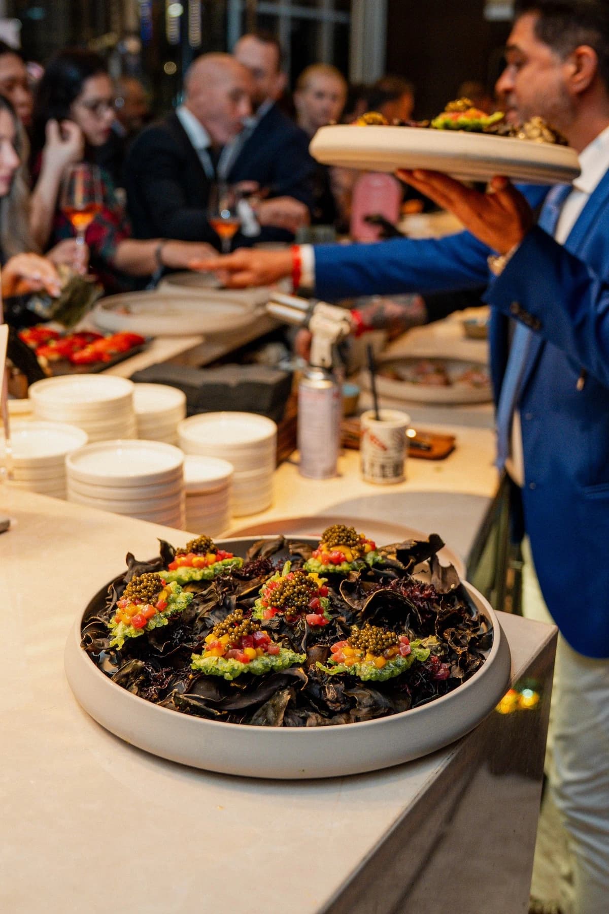 Plating detail from a 3Fils catered event