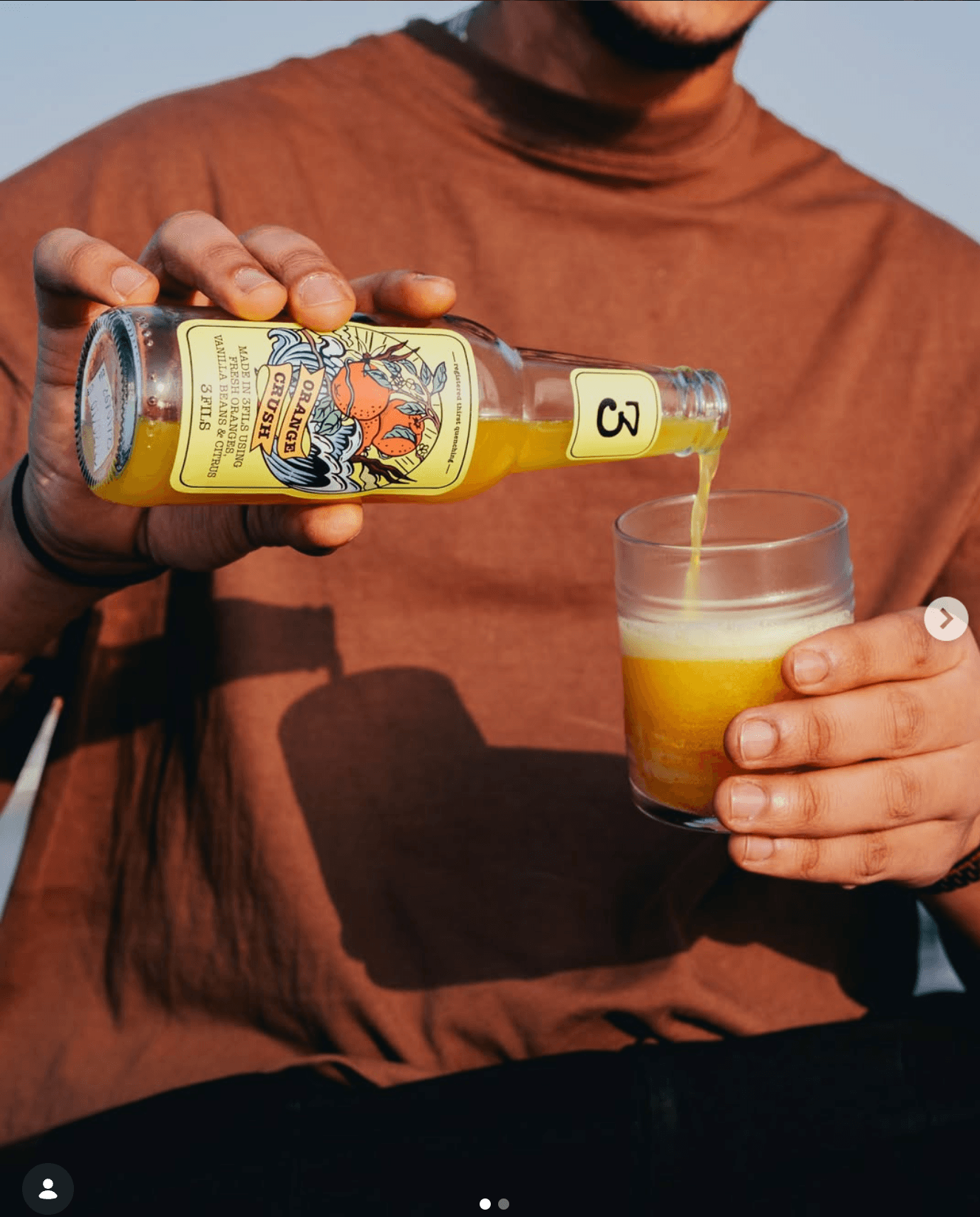 Craft beverage being poured at 3fils